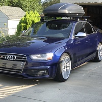 Blue 2013 Audi S4 on Silver/Chrome Rotiform RSE