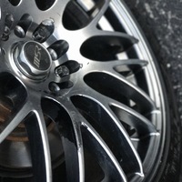 Black 2004 BMW 3 Series coupe on Black MSR 045