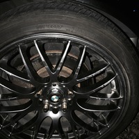 Black 2004 BMW 3 Series coupe on Black MSR 045