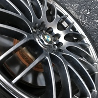 Black 2004 BMW 3 Series coupe on Black MSR 045