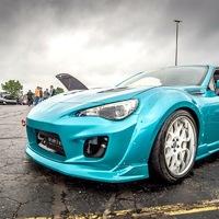 Teal 2013 Subaru BRZ on White SSR Executor EX02