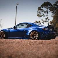 Blue 2013 Subaru BRZ on Bronze Cosmis XT-206R