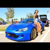 Blue 2013 Subaru BRZ on Bronze Cosmis XT-206R