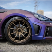 Purple 2013 Scion FR-S on Bronze Volk Racing ZE40
