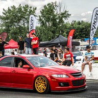 Red 2006 Mazda Mazdaspeed 6 on Gold VIP Modular VRC-13