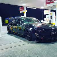 Black 2013 Toyota GT86 on Black PDW Replay