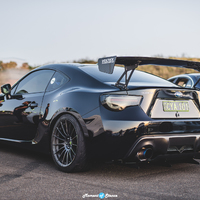 Black 2013 Subaru BRZ on Gray Enkei RS05RR