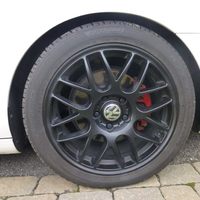 White 2013 Volkswagen Golf on Black Drag DR37