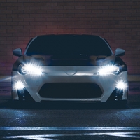 White 2013 Scion FR-S on Black Enkei RPF1