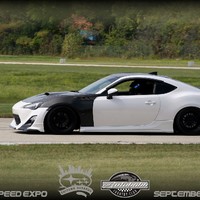 White 2013 Scion FR-S on Black Enkei RPF1