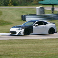 White 2013 Scion FR-S on Black Enkei RPF1