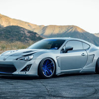 Silver/Chrome 2013 Scion FR-S on Blue Avant Garde F231