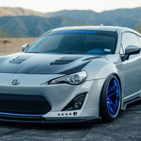 Silver/Chrome 2013 Scion FR-S on Blue Avant Garde F231