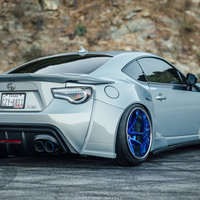 Silver/Chrome 2013 Scion FR-S on Blue Avant Garde F231