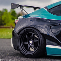 White 2015 Scion FR-S on Black Felgenwerks FW .001