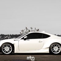 White 2017 Subaru BRZ on White Work Emotion CR-KAI