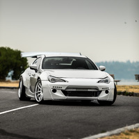 White 2017 Subaru BRZ on White Work Emotion CR-KAI