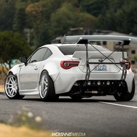 White 2017 Subaru BRZ on White Work Emotion CR-KAI
